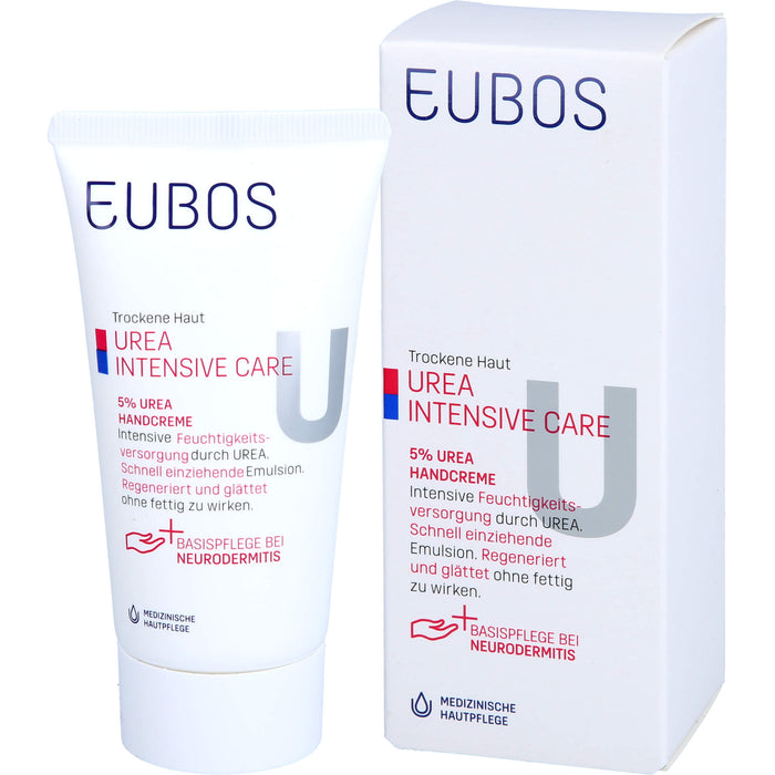 EUBOS Trockene Haut Urea 5% Handcreme, 75 ml Crème