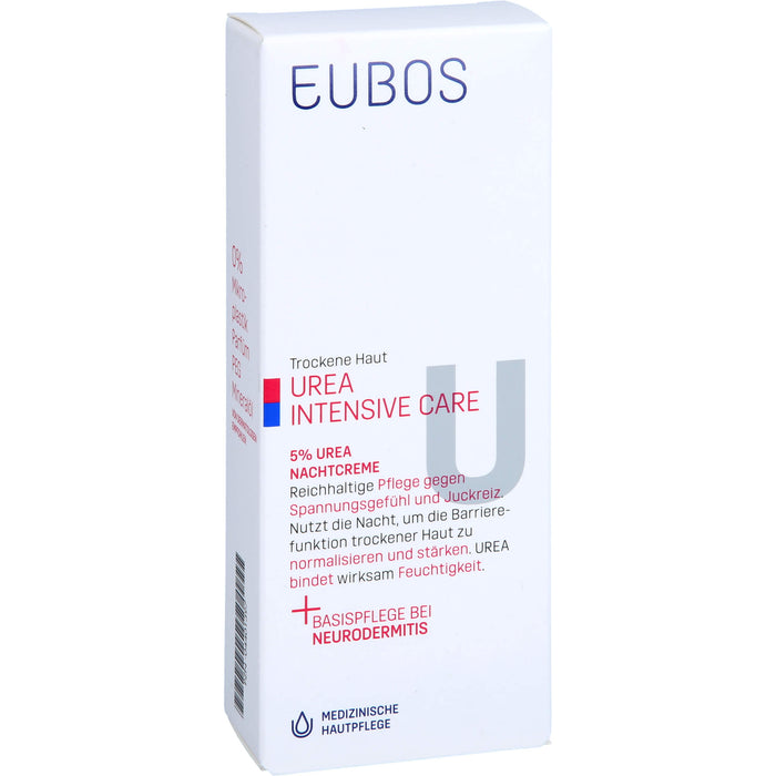 EUBOS Trockene Haut Urea 5% Nachtcreme, 50 ml XNC