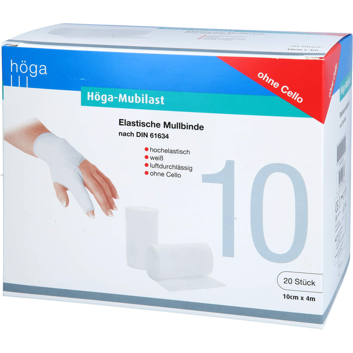 Höga-Mubilast elastische Mullbinde nach DIN 61634, 20 pcs. Bandage