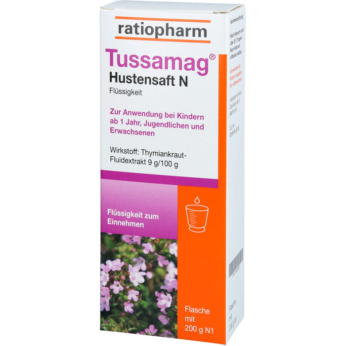 Tussamag Hustensaft N, 200 g Solution