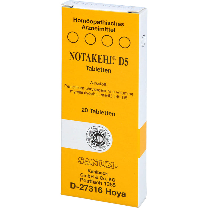 NOTAKEHL D5 Tabletten, 20 pcs. Tablets