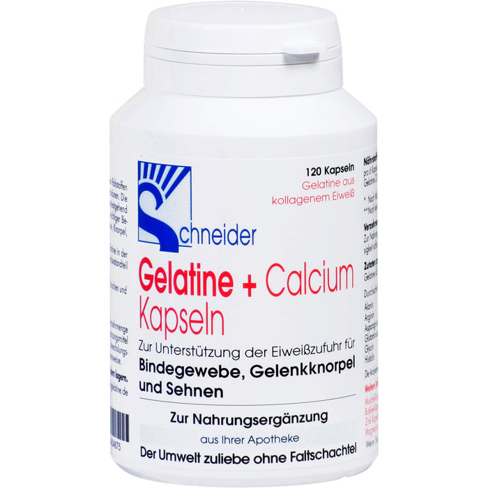 Schneider Gelatine + Calcium Kapseln, 120 pc Capsules