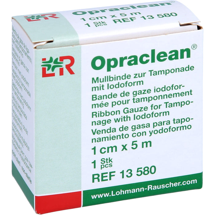 Opraclean Mullbinde zur Tamponade mit Jodoform 1 cm x 5 m, 1 St. Tamponaden