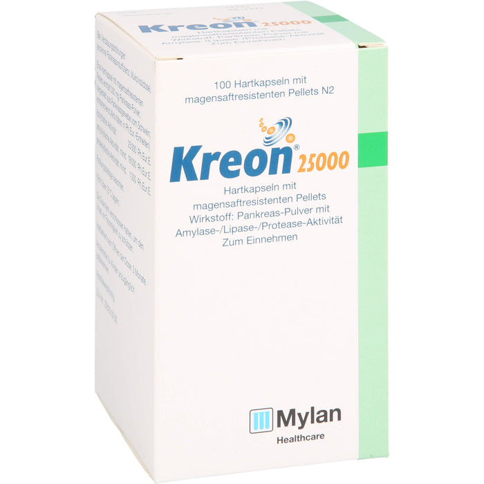 Kreon 25 000, Hartkapseln mit magensaftresistenten Pellets, 100 pc Capsules