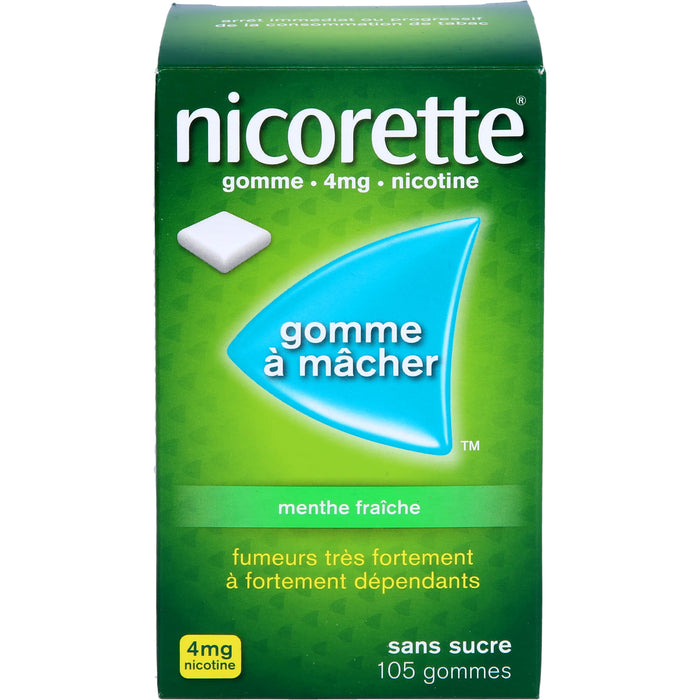 nicorette Kaugummi freshmint 4 mg Reimport EMRAmed, 105 pcs. Chewing gum