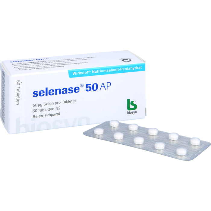 selenase 50 AP Tabletten bei nachgewiesenem Selenmangel, 50 St. Tabletten