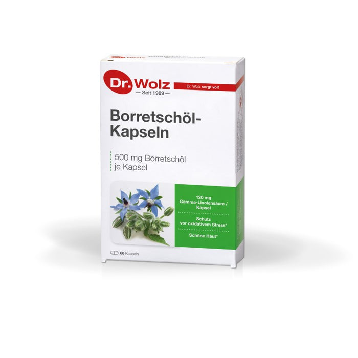 Dr.Wolz Borretschöl Kapseln, 60 pcs. Capsules