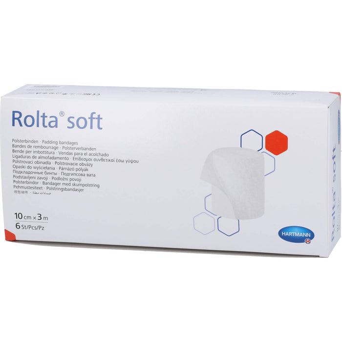 HARTMANN Rolta soft Synthetik-Wattebinden 3 m x 10 cm, 5 St. Packung