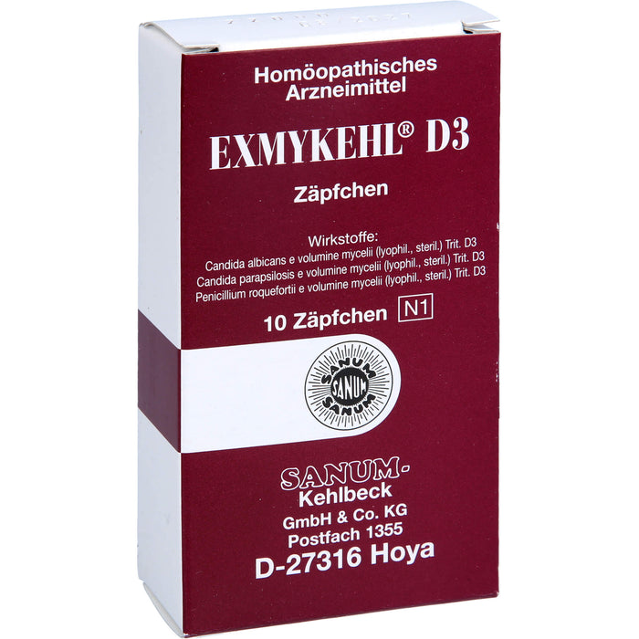 EXMYKEHL D3 Zäpfchen, 10 pcs. Suppositories