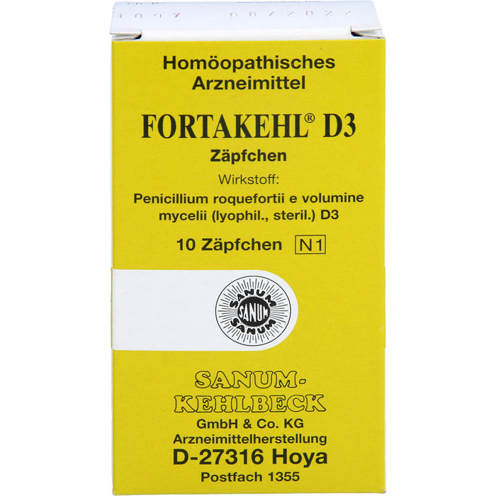 Fortakehl D3 Zäpfchen, 10 pcs. Suppositories