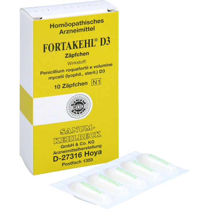 Fortakehl D3 Zäpfchen, 10 pcs. Suppositories