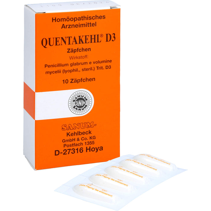 QUENTAKEHL D3 Zäpfchen, 10 pcs. Suppositories