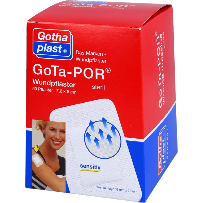 GoTa-POR Wundpflaster steril 7,2cmx5cm, 50 St PFL