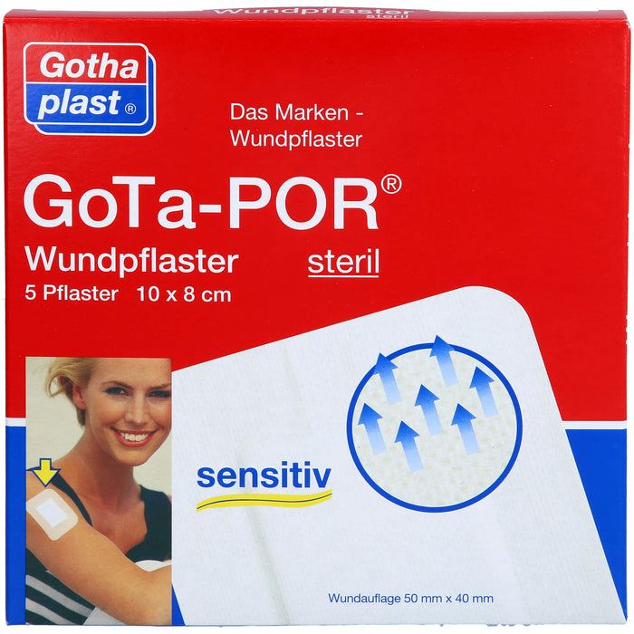 GoTa-POR Wundpflaster steril 100mmx80mm, 5 St PFL