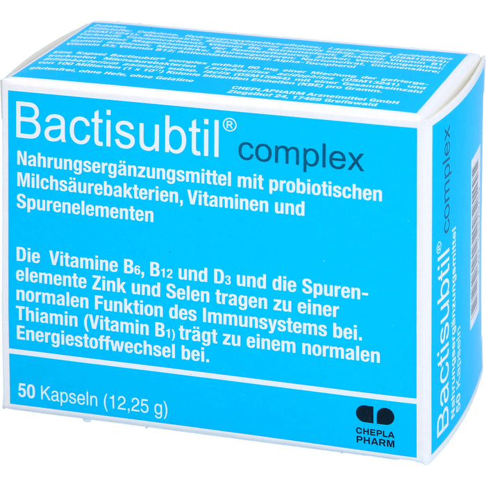 Bactisubtil complex Kapseln, 50 St. Kapseln