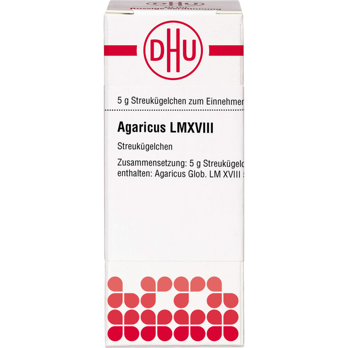 DHU Agaricus LM XVIII Streukügelchen, 5 g Globules