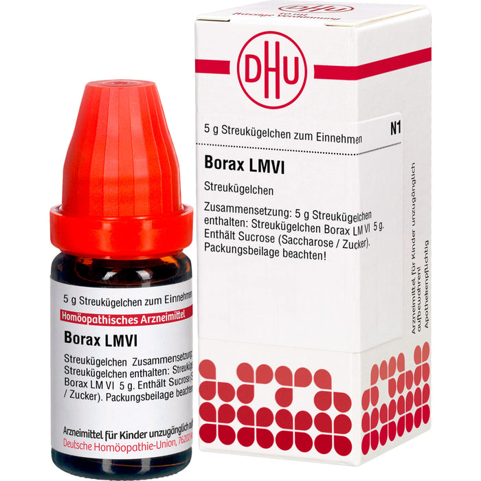 Borax LM VI DHU Globuli, 5 g Globuli