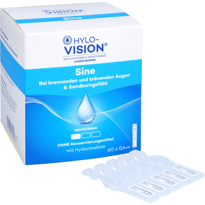 HYLO-VISION Sine Augentropfen bei brennenden Augen, 60 pcs. Ampoules