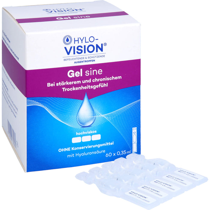 Hylo-Vision Gel sine Augentropfen, 60 pc Ampoules