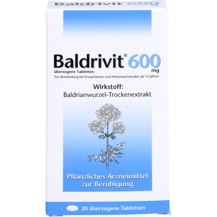 Baldrivit 600 mg überzogene Tabletten, 20 St UTA