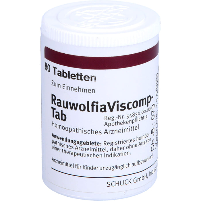 Rauwolfia Viscomp -Tab Tabletten, 80 pc Tablettes