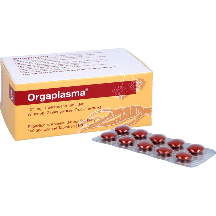 Orgaplasma, 125 mg, Überzogene Tabletten, 100 pc Tablettes