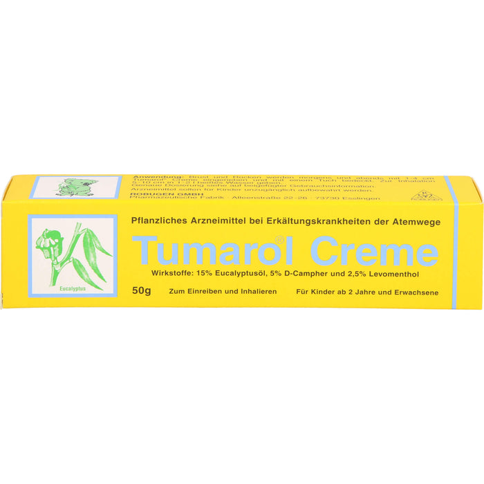 Tumarol Creme bei Erkältungskrankheiten der Atemwege, 50 g Crème