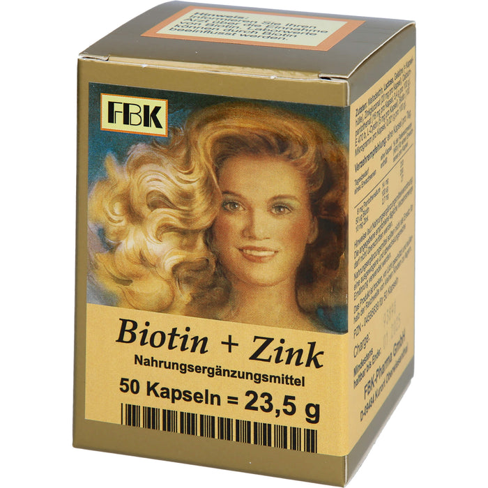 Biotin + Zink Haarkapseln, 50 St KAP