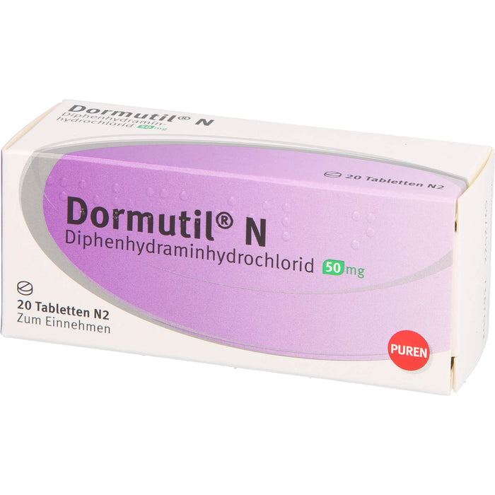 Dormutil N Tabletten bei Einschlaf- und Durchschlafstörungen, 20 pcs. Tablets