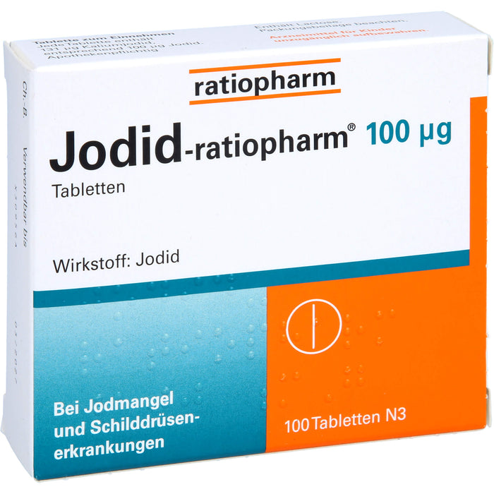 Jodid-ratiopharm 100 µg Tabletten, 100 St. Tabletten