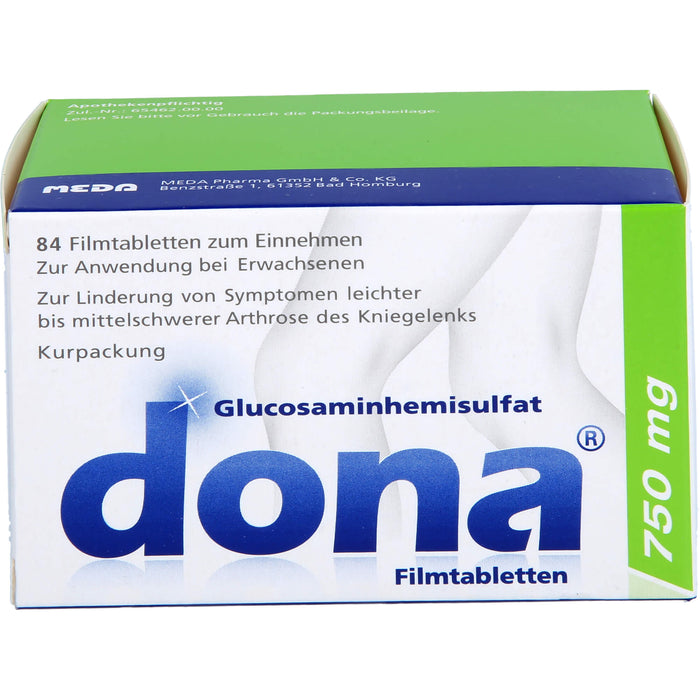 dona 750 mg Tabletten bei Arthrose des Kniegelenks, 84 pc Tablettes