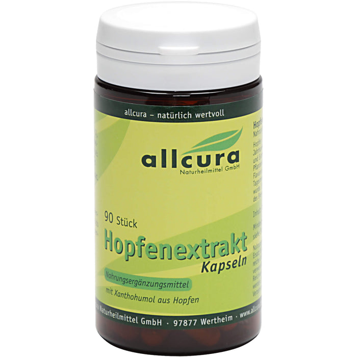 allcura Hopfenextrakt Kapseln, 90 pcs. Capsules