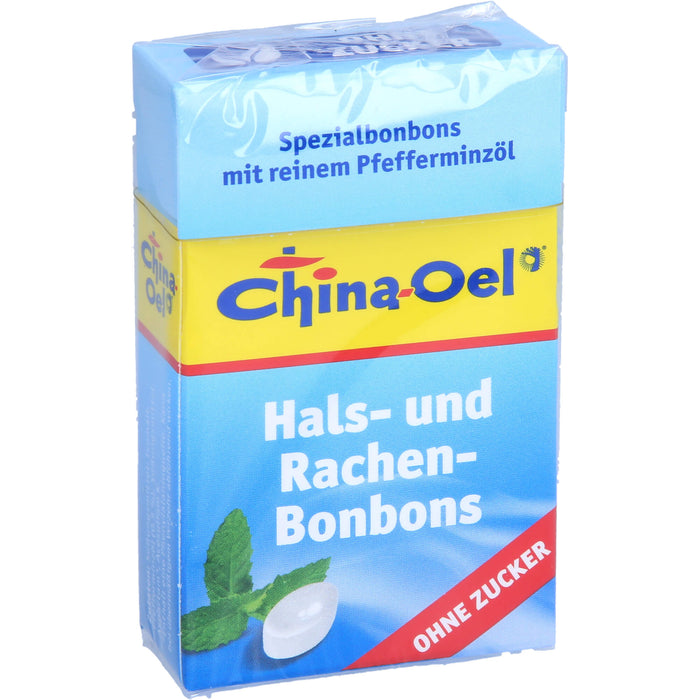 China-Oel Hals- und Rachenbonbons ohne Zucker, 40 g Bonbons