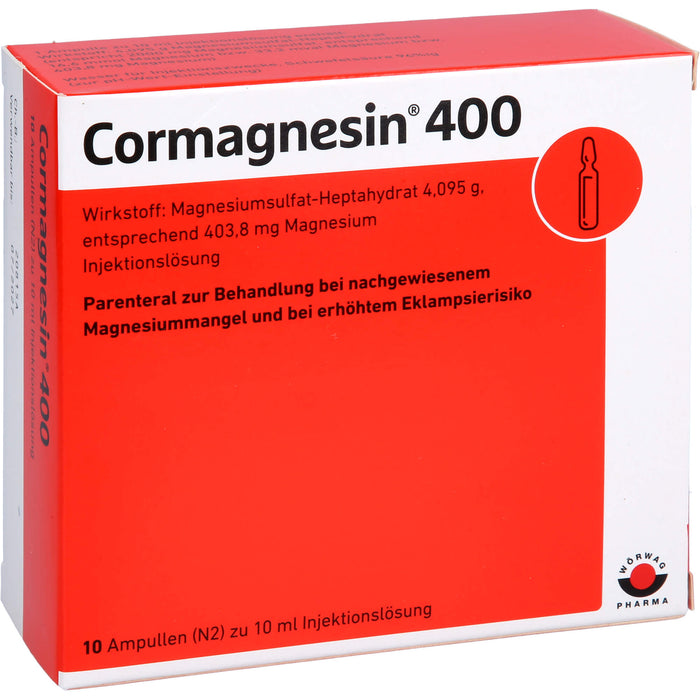 Cormagnesin 400; Injektionslösung, 10X10 ml AMP