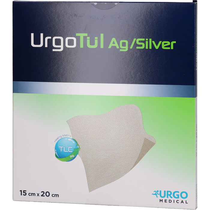 Urgotül Silver, Lipidokolloid-Wundauflage mit Silbersalz, 5 pcs. Wound gauze