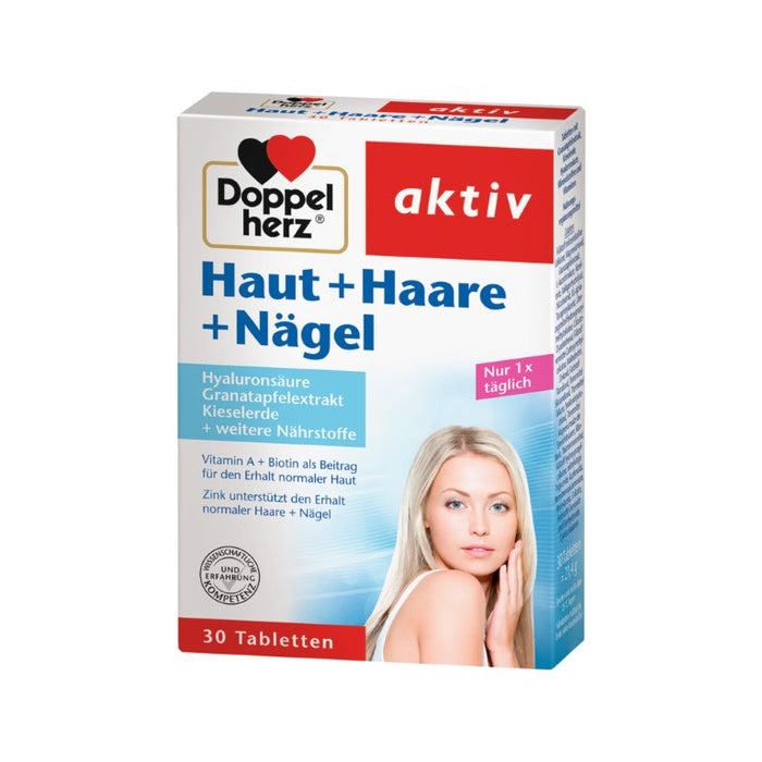 Doppelherz Haut + Haare + Nägel Tabletten, 30 pc Tablettes