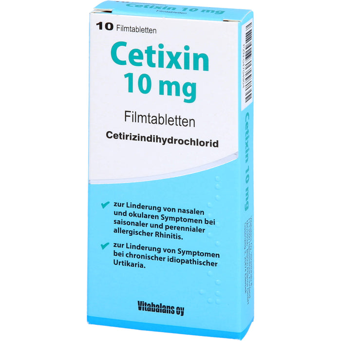 Cetixin 10 mg Filmtabletten bei Allergien, 10 St. Tabletten