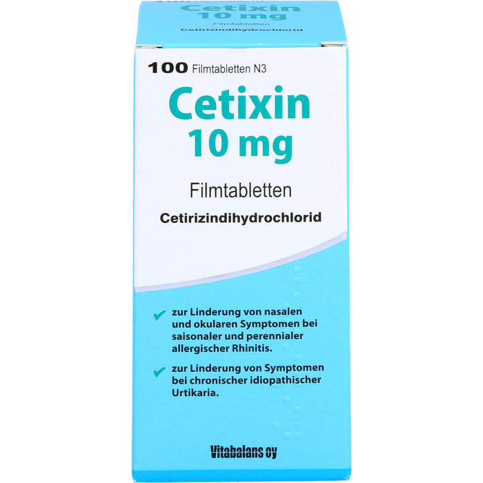 Cetixin 10 mg Filmtabletten bei Allergien, 100 pcs. Tablets