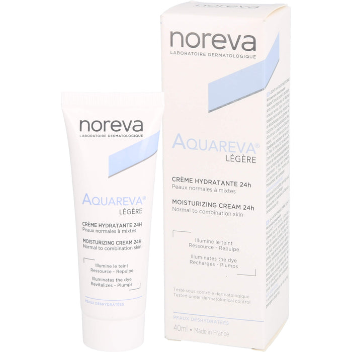 noreva Aquareva Feuchtigkeitscreme 24h, 40 ml Crème