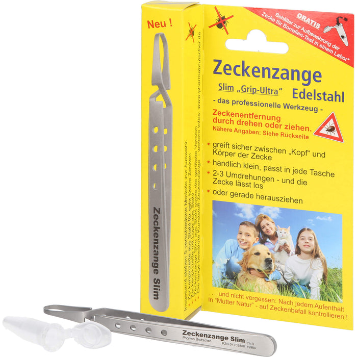 Pharma Brutscher Zeckenzange Chirurgenstahl, 1 pcs. Tick remover