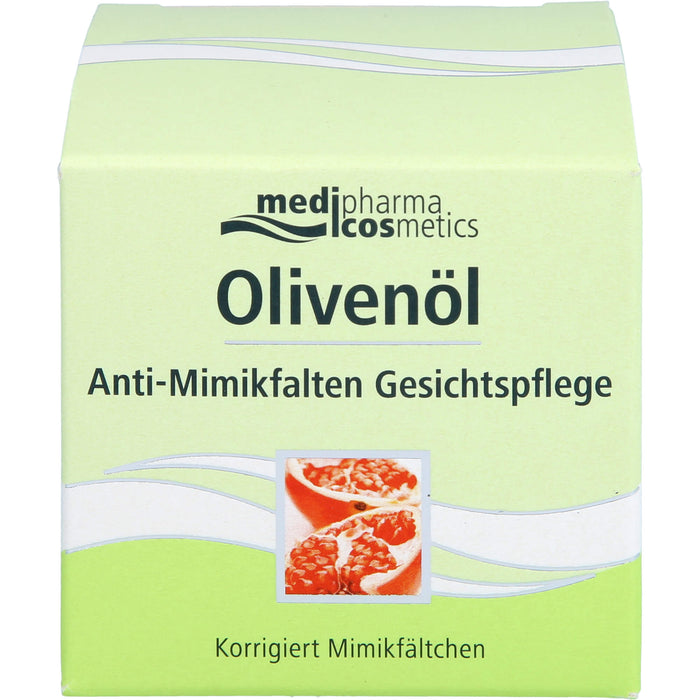 medipharma cosmetics Olivenöl Anti-Mimikfalten Gesichtspflege, 50 ml Cream