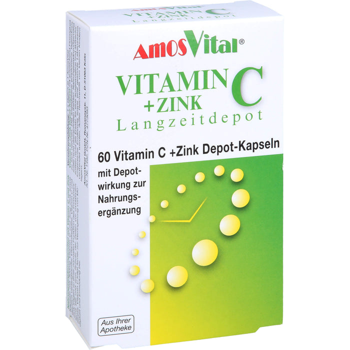 Vitamin C + Zink Depot Kapseln, 60 St. Kapseln