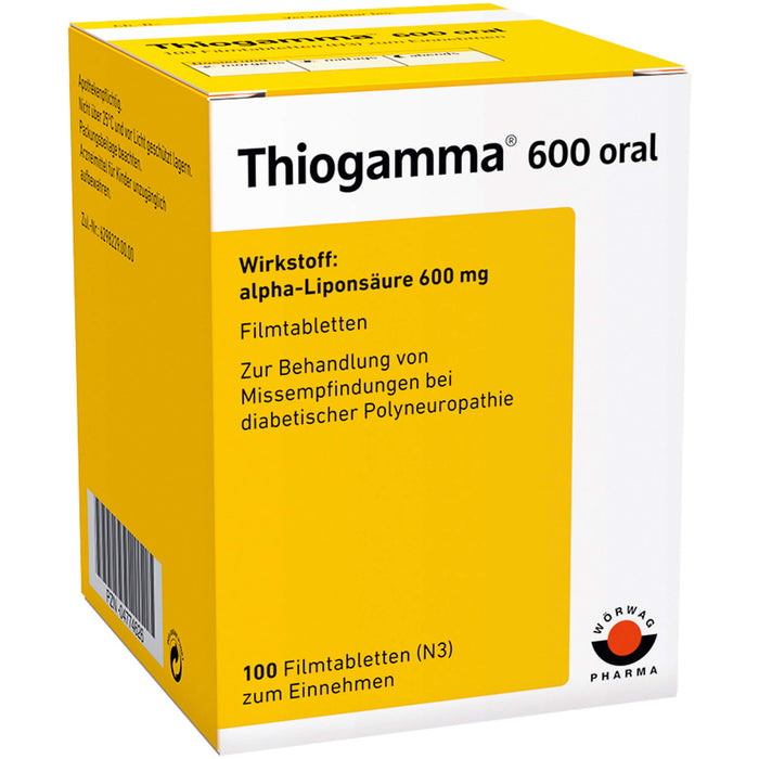 Thiogamma 600 oral Filmtbl., 100 pc Tablettes