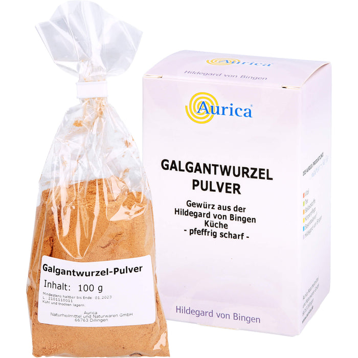 Aurica Galgantwurzel Pulver, 100 g Poudre