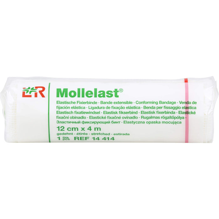 Mollelast elastische Fixierbinde 12 cm x 4 m, 1 St. Binde