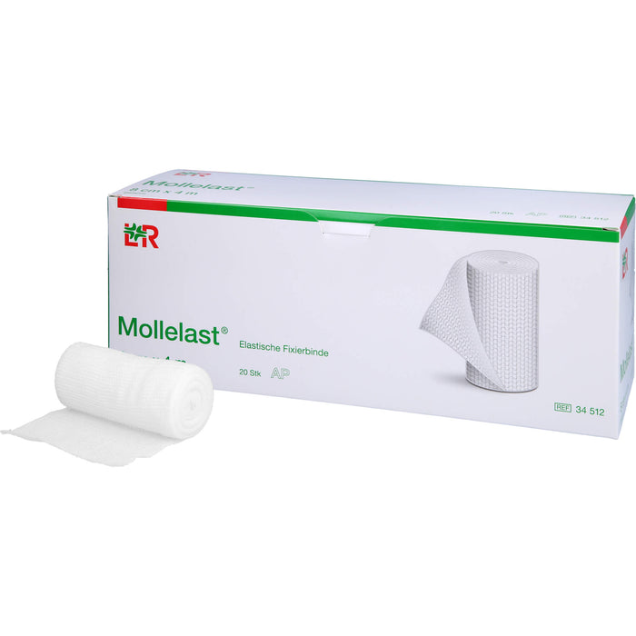 Mollelast Elastische Fixierbinde 8 cm x 4 m, 20 pcs. Bandage