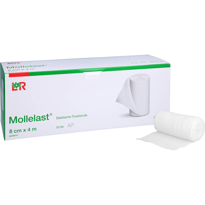 Mollelast Elastische Fixierbinde 8 cm x 4 m, 20 St. Binde