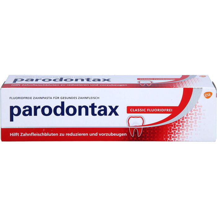 parodontax Classic fluoridfreie Zahnpasta für gesundes Zahnfleisch, 75 ml Zahncreme