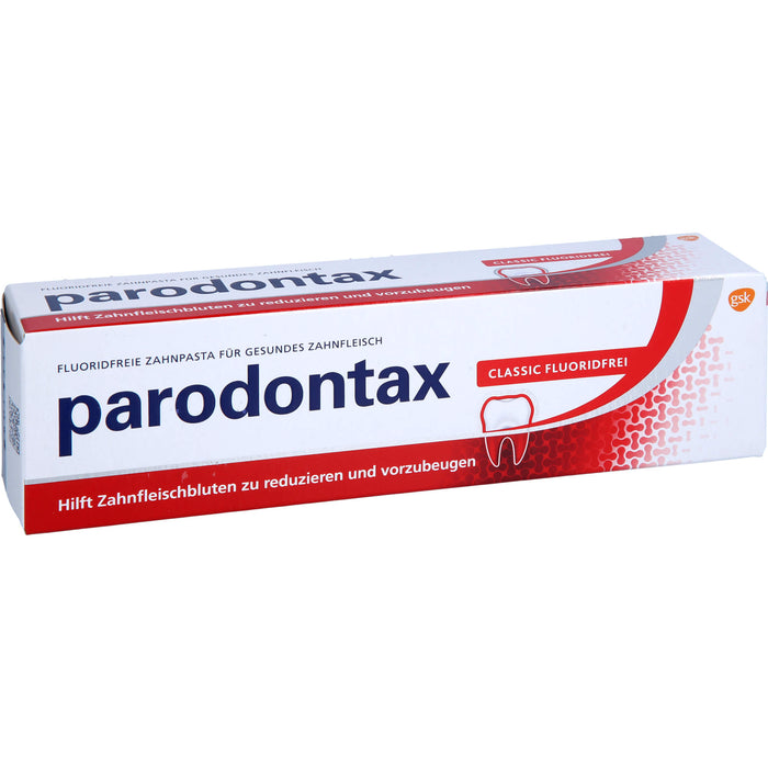 parodontax Classic fluoridfreie Zahnpasta für gesundes Zahnfleisch, 75 ml Toothpaste