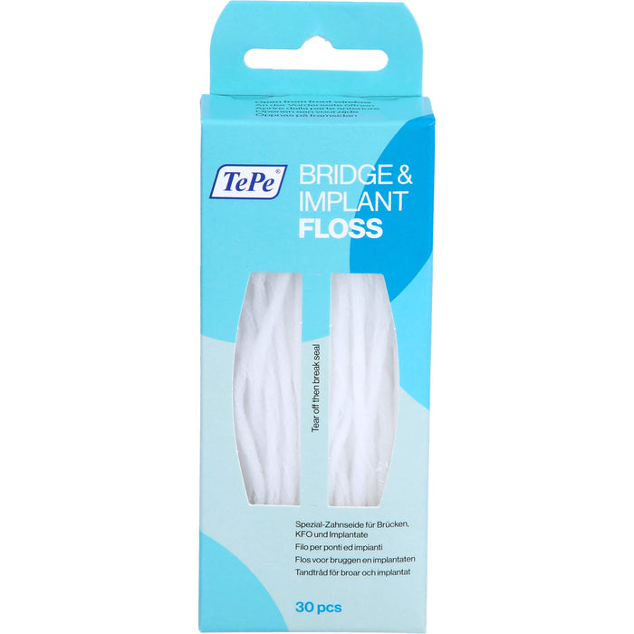 TePe Bridge & Implant Floss Spezial-Zahnseide für Brücken und Implantate, 1 pcs. Floss